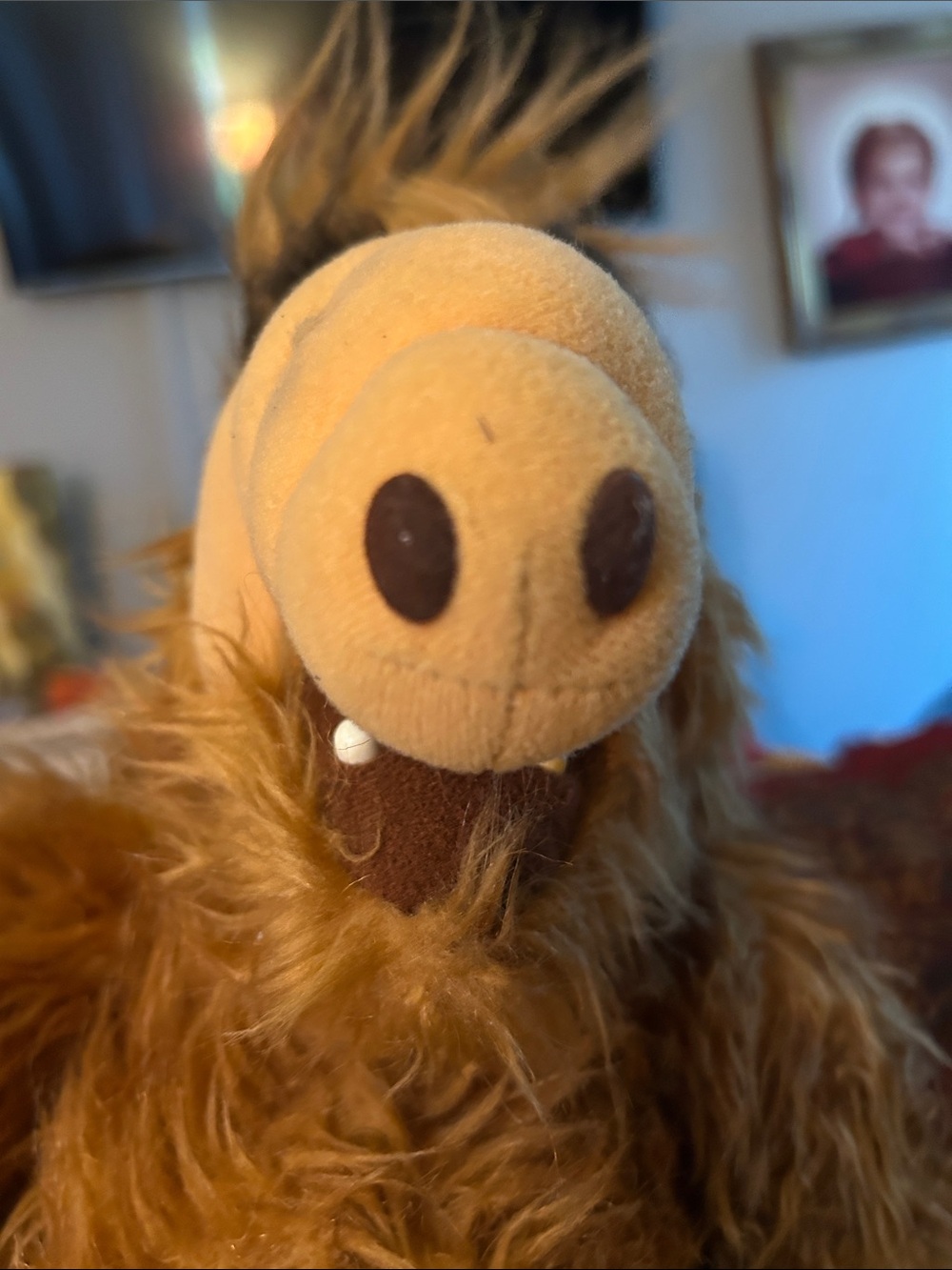 ALF Plush Doll Brown Vintage-Style Stuffed Animal withTalking Box - Picture 4 of 11